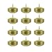 Mega Candles 12 pcs Unscented Gold Floating Candles, Hand Poured Wax Candle 2 Inch Diameter, Home Décor, Wedding Receptions, Occasions, Festivities, Events, Meditations, Tranquility, Spa