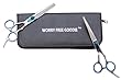 Designed in NYC, Barber Approved,Worry Free Goodie Cobalt Molybdenum Scissors FULL SET,6.5-Inch ,Crafted to fit Both American And Asian Finger Size