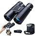 12x42 Binoculars for Adults - Portable, Waterproof Compact Binoculars with HD Clear High Power and Large View - Upgraded Phone Adapter for Bird Watching, Hunting