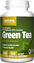 Jarrow Formulas Green Tea, Supports Cardiovascular & Immune Health, 500 mg, 100 Caps