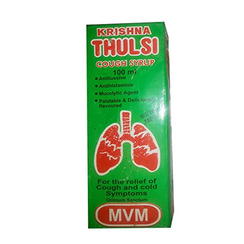 Krishna Tulsi Ayurvedic Caugh Syrups for All ages Taste Like Real Honey