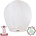SKY HIGH Chinese Lanterns 10-Pack White, Fully Assembled, 100% Biodegradable, New Designed Sky Lanterns For Birthdays, Ceremonies, Weddings And More.