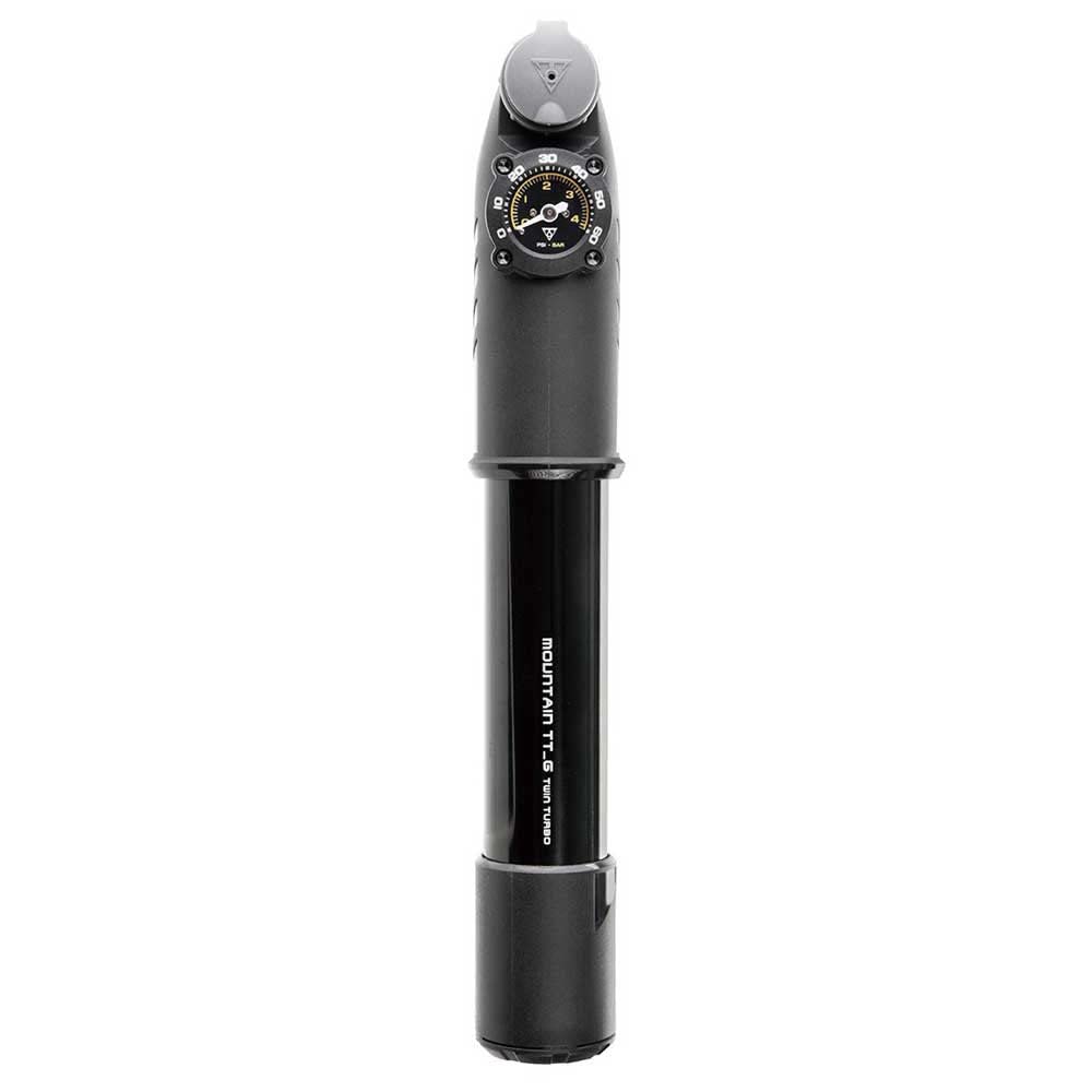 Topeak Mountain TT_G TwinTurbo Hand Pump Adult Unisex, Black, Single