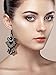 Tatuo Lace Choker Black Beads Pendant Chain Bracelet Vampire Style Earrings for Halloween Costume Women Girls Favor