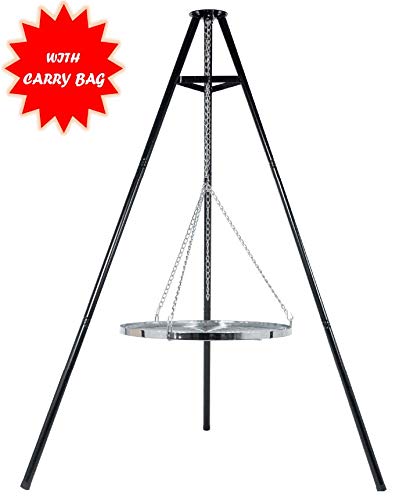 Bbq Tripod With Hanging Grill With A Free Carry Storage Bag
