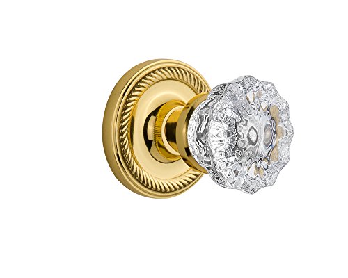 Nostalgic Warehouse Rope Rosette with Crystal Door Knob