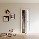 24" x 80" Bi-Fold Doors 3-Panel Tempered Frosted