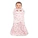 Halo SleepSack Swaddle,100% Cotton, Butterfly Scribble, Pink, Small