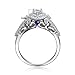 Newshe Wedding Engagement Ring Set for Women 925 Sterling Silver 3pcs 1.4Ct Pear White Cz Size 5-10