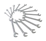 Sunex 9914MA 14 Piece Angle Head Metric Wrench Set (FULL POLISH) CRV