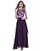 CARVAIN Sleeveless Deep-V Back Lace Bridesmaid Prom Long Evening Dress