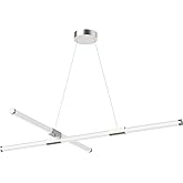 Kuzco Lighting Akari - 65W LED Chandelier-3.75 Inches Tall and 32.38 Inches Wide-Brushed Nickel Finish