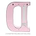 Barnyard Designs Metal Marquee Letter D Light Up Wall Initial Nursery Letter, Home and Event Decoration 9 Inch (Baby Pink)