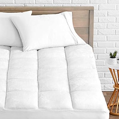 Amazon Com Bare Home Split King Pillow Top Mattress Pad Premium