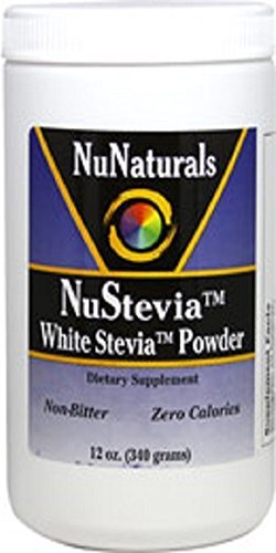 NuStevia White Stevia Powder, 12 oz (340 g) Pack of 2