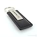 Subaru Black Leather Keychain