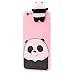 IPhone 6/6s Case, Transer 3D Cartoon Animals Cute Bare Bears Soft Silicone Case Skin For IPhone 6/6s 4.7 Inch (Pink)