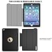 SEYMAC for iPad Air 2 Case, Three Layer Drop Protection Rugged Protective Heavy Dutycase iPad air2 cover with Magnetic Smart Auto Wake/Sleep Cover for Apple iPad Air 2 (Black)