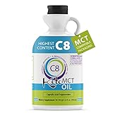 KetoMCT Premium C8 Caprylic Acid MCT oil, manufactured in USA, 32 oz, The Most Potent MCT on the Market