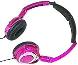 Aroc Electronics SBP-4200 Metallic Stereo Headphones, Pink
