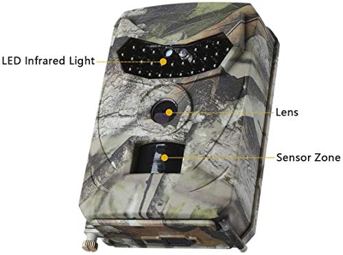 MELARQT Wildkamera Fotofalle 12MP mit Bewegungsmelder Nachtsicht 1080P HD Infrarot Leichtes Glühen Jagdkamera,mit 940nm… – Bild 3