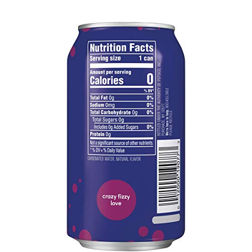Bubly Sparkling Water, 12 fl oz Cans, Blueberry Pomegranate, 18 Count