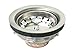 Everflow 7516 Kitchen Sink (3-1/2 Inch) Stainless Steel Drain Assembly With Strainer Basket-and Water Stopper, Single