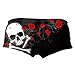 Hot Leathers Foil Roses Ladies Boy Shorts (Black, Large)