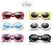 Retro Oval Mod Thick Frame Clout Goggles Kurt Cobain Sunglasses (6-color)