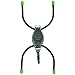 Nite Ize BugLit Micro Flashlight, Standing or Hanging Task Light with Gear Tie Legs for Camping, Reading, Backpack, Black + Green With White LED, (BGT02-07-1701)