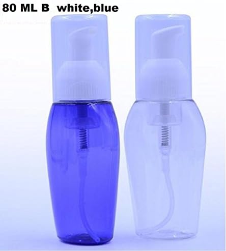 Youji® Foaming Dispensers for Castile Liquid Soap,80ml B Style-Pack of 2 (White,Blue)