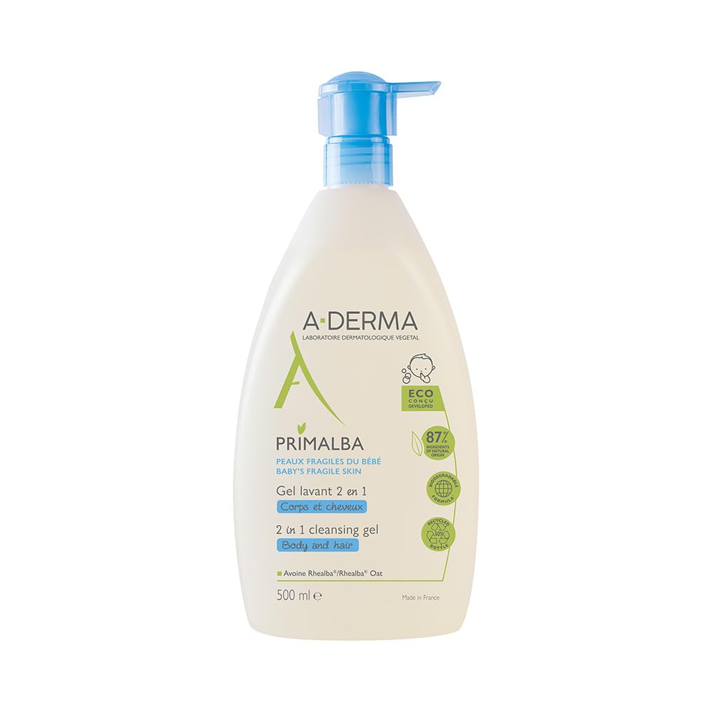 A-DERMA Primalba 2-in-1 Cleansing Gel 500ml