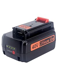 Reemplazo Biswaye 3.0Ah Batería de litio LBXR36 Black & Decker de 40V, para Black & Decker Herramientas eléctricas inalámbricas de 40 voltios LST136 LHT2436 Batería de litio LSW36 LBXR36 LBXR2036 LBX1540 LBX2040 LBX2540