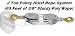 Katzco Poly Rope Pulley Block and Tackle Hoist with Safety Snap Hook - Heavy Duty 65 Foot Long Wheel and Axle Lift for Easy Lifting - up to 4000 LB Capacity Great for Construction Work, and Moving