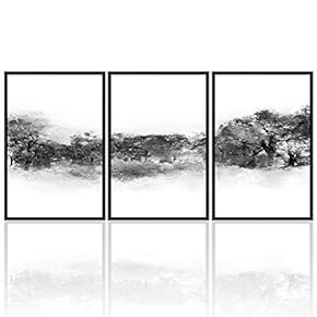 signwin 3 Piece Framed Canvas Wall Art Landscape...