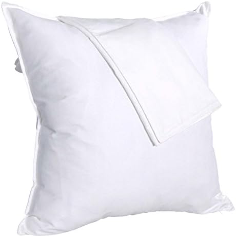 2-Pack Cushion Covers New Design Solid Color Comfortabal Faux Suede Pure White Decorative Throw Pillow Covers 18 x 18 inches Pillowcases for Sofa, Couch, Living Room, Bedroom, Car, Office Deocr