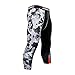 Athmile Mens Compression Leggings Pants,Baselayer Running Tights, 3/4 Cool Dry Sports Capri Pants,Camouflage, Black