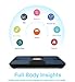 W8 Smart Body Fat Weight Scale - Digital Bluetooth Connected w/Fitness APP & Body Composition Monitor: BMI, Visceral Fat, Muscle Mass, Body Water, Calories & Bone Mass (Dark Blue)