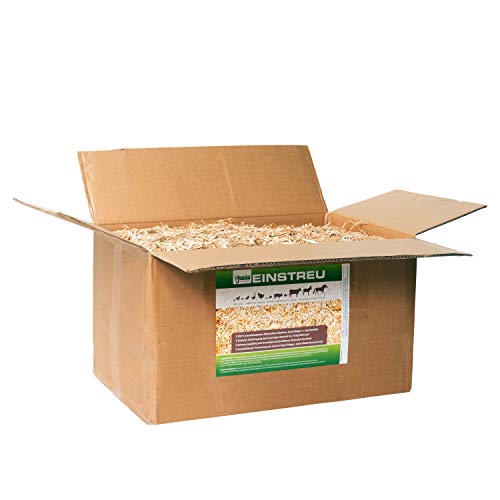 Jumbogras® Kleintier-Einstreu aus Miscanthus/Elefantengras/Chinagras-Häcksel, saugfähige Häckselgut-Streu, günstige Stroh- u. Sägespäne/Holzspäne-Alternative für sauberen Käfig (20l)