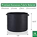 Hydro Plus Grow Bags 15 Gallon 12-Pack Fabric Aeration Planter Container Hydroponic Growing Plants Pots (15Gal/ 12-Pack)thumb 1