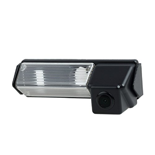 Misayaee Rear View Back Up Reverse Parking Camera in License Plate Lighting Night Version (NTSC) for Pajero Sport/Montero/Nativa/Dakar/Challenger/Grandis/Colt Plus/Space Wagon