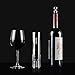 Electric Wine Opener Rechargeable, GOSCIEN Automatic Wine Bottle Opener 4-in-1 Set Gift, Upgraded Electric Wine Corkscrew with Foil Cutter, Vacuum Stopper and Wine Pourer, Battery Indicator Light