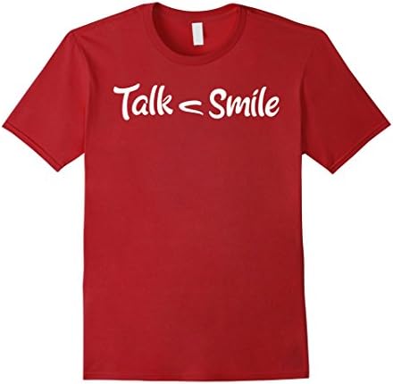Mens Talk Less Smile More Burr s famous quote to Hamilton T-Shirt Small Cranberry