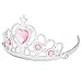 XiangGuanQianYing Princess Dress Up Accessories Princess Wands Tiaras and Crowns for Little Girls Party Supplies Set Pink