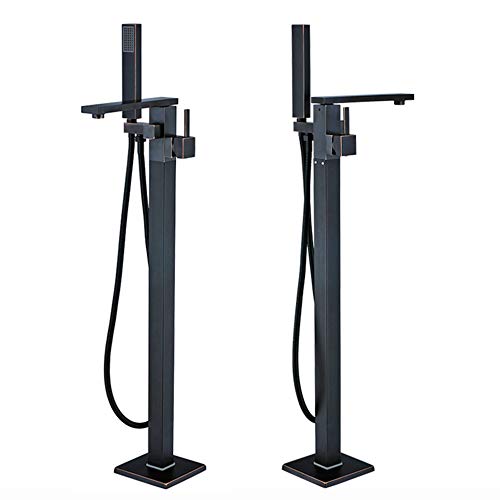 Rozin Freistehende Armatur Badewanne Wasserhahn 360° Drehbarer Auslauf