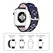 UMTELE Compatible with Apple Watch 4 Bands 40mm 38mm, Soft Silicone Sport Strap with Ventilation Holes Breathable Replacement Bands Replacement for Apple Watch Nike+, Series 4/3/2/1 40mm 38mm