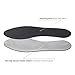 Wool Flat Shoe Insert for Sandals & Sockless Shoes, Comfortable Shoe Insoles with Sweat-Absorbent Natural Fiber & Non-Slip Silicone Grip, Narrow-Cut Shoe Inserts for Women, Black, Size 39 - SoxsolS
