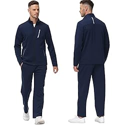 MoFiz Men's Tracksuits Full Zip Long Sleeve Solid