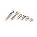 uxcell a16031400ux1463 M3 Thread 6mm-25mm Long Nickel Plated Flat Phillips Head Self-Tapping Screw Set 640 in 1