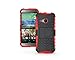 ElBolt TM 3 in 1 Bundle HTC One Mini 2 / HTC One Remix / HTC M8 Mini Armor Grenade Stand Hard Gel Case -Red with Free Ultra-Sensitive Stylus Pen and Premium Screen Protector by ElBolt TM